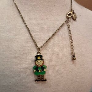Charming Charlie Leprechaun St Patrick’s Day Pendant Necklace